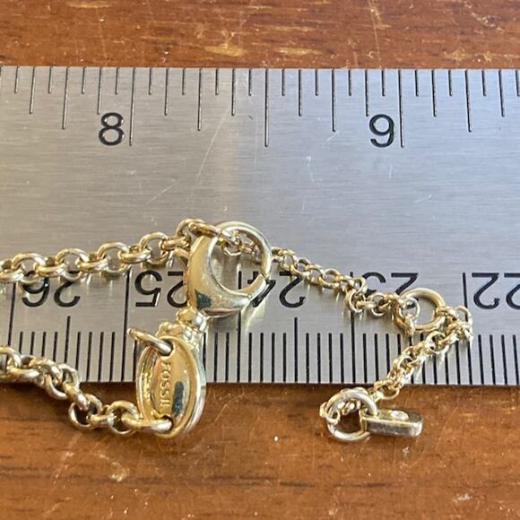 0070 Fossil Brand Teardrop-Shaped Dyed Howlite Faceted Pendant EUC - Picture 4 of 6